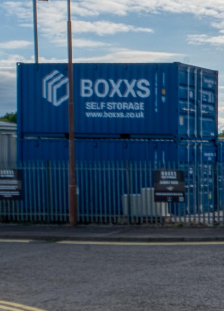 Entrance to Boxxs Self Storage at Mill Road Industrial Estate in Linlithgow, serving Bo’ness and West Lothian with secure 24/7 drive-up units.